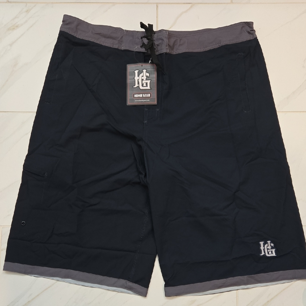 Men's Black Board Shorts